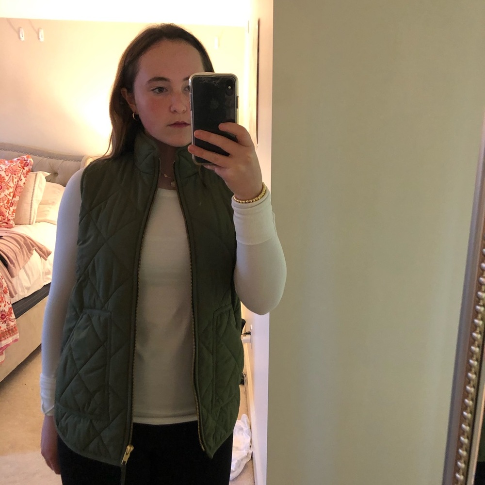 Woman’s Jcrew Army Green Vest